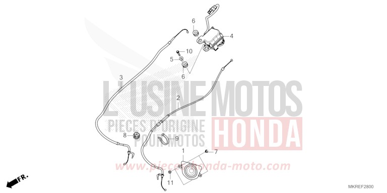 SERVO-MOTEUR de CBR1000RR SP SP1 SP2 MAT PEARL MORION BLACK (NHC33) 2024